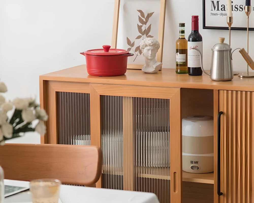 glass front sideboard